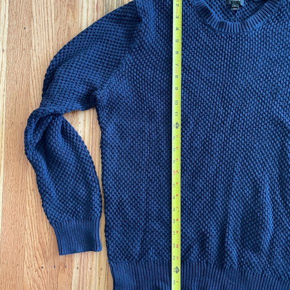 J Crew waffle knit cotton sweater Sz M - Picture 3 of 4